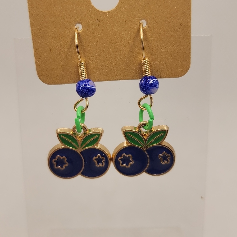 Blueberry Dangle Earrings